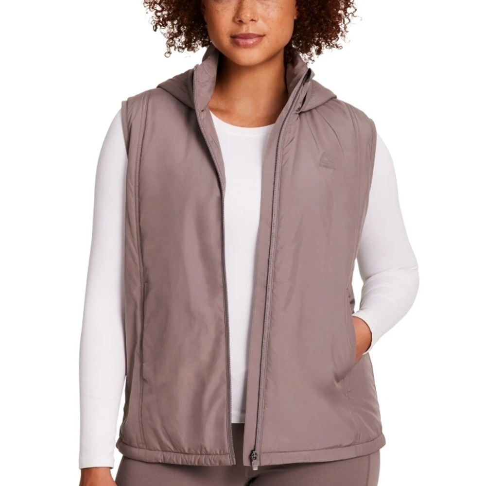 Reebok Hooded Vest- Driftwood